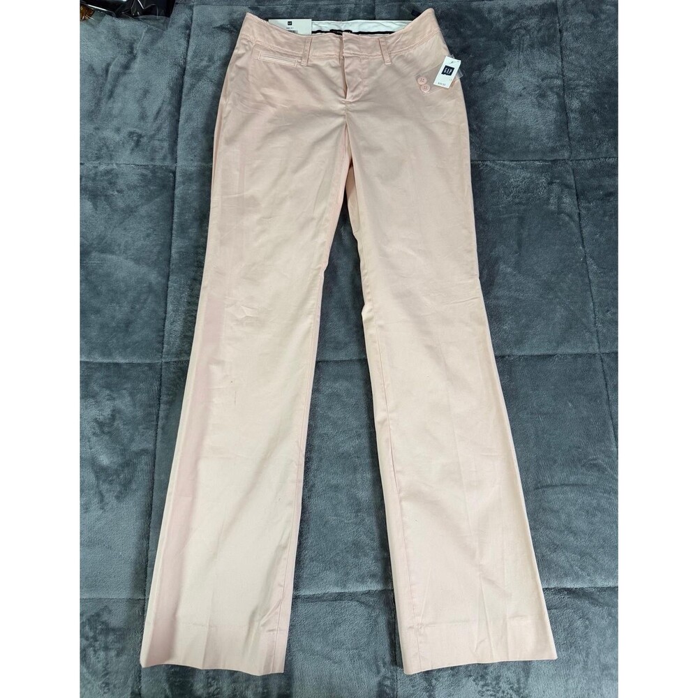 GAP Stretch Women Pants Size 1R Pink LightWeight Trouser New With Tags Office. - Picture 3 of 5